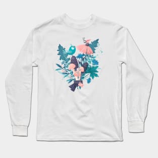 Bird, bug and flowers Long Sleeve T-Shirt